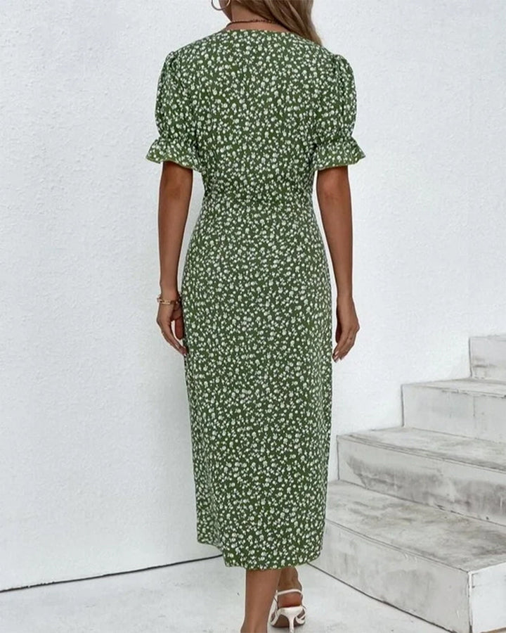 Teresa | Women's Floral Wrap Midi Dress