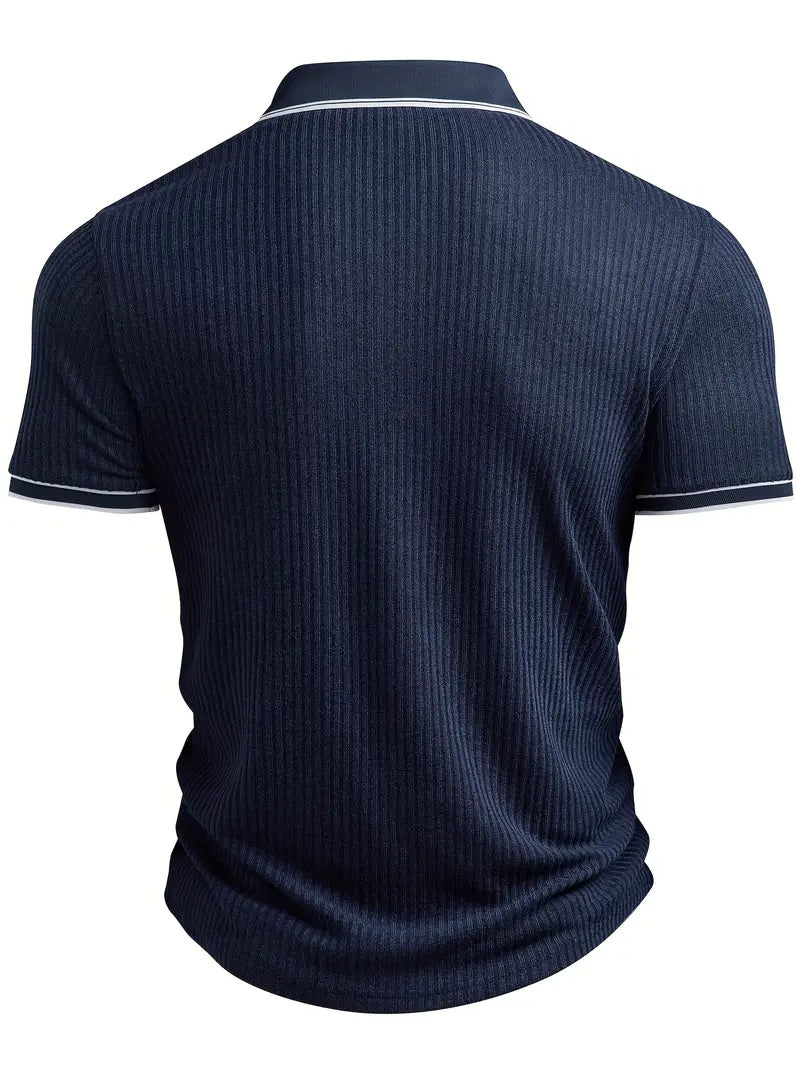 Michael | Men's Ribbed Polo Shirt