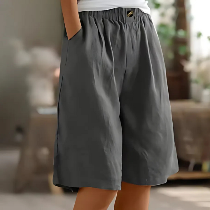 Carina | Women's Elastic Waist Bermuda Shorts
