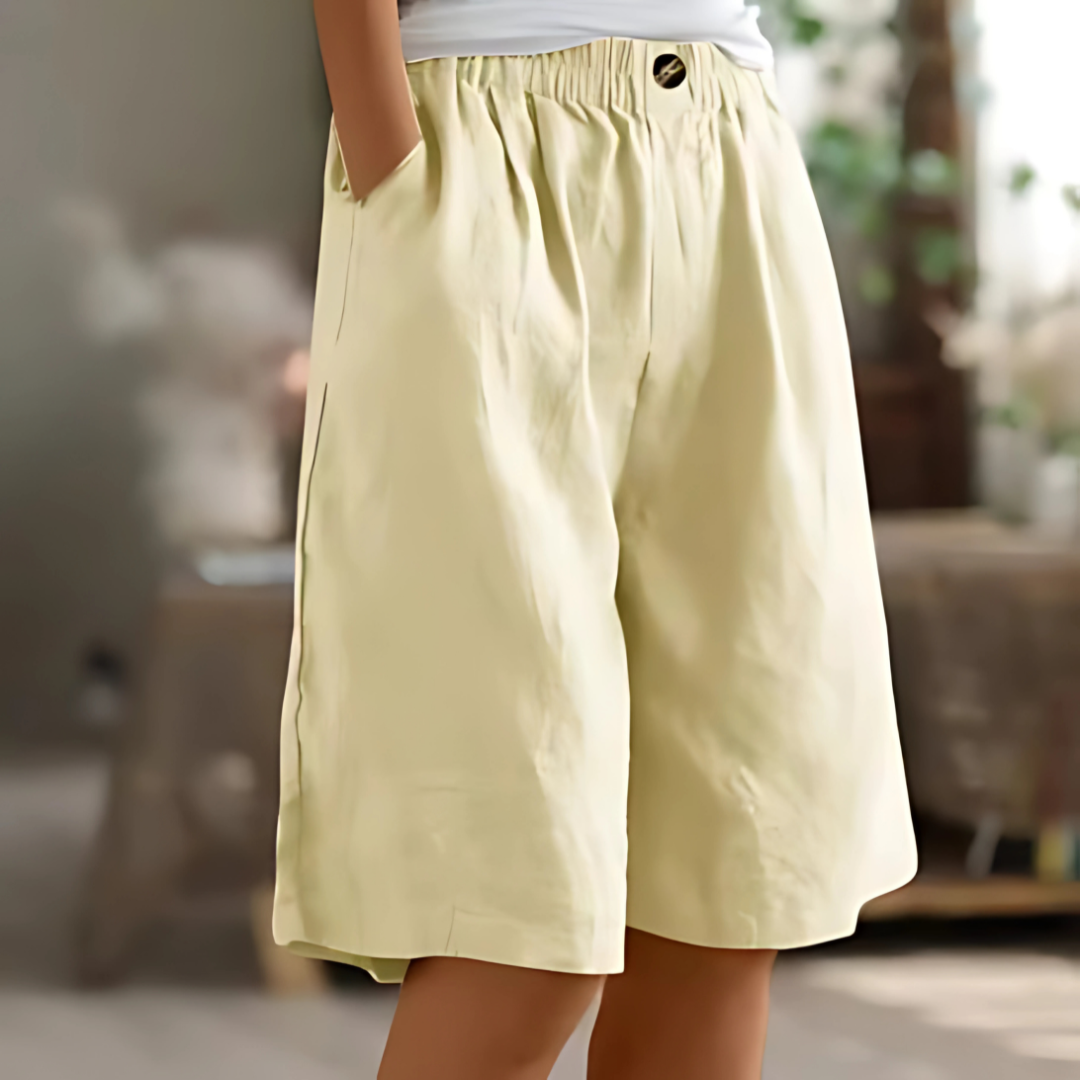 Carina | Women's Elastic Waist Bermuda Shorts