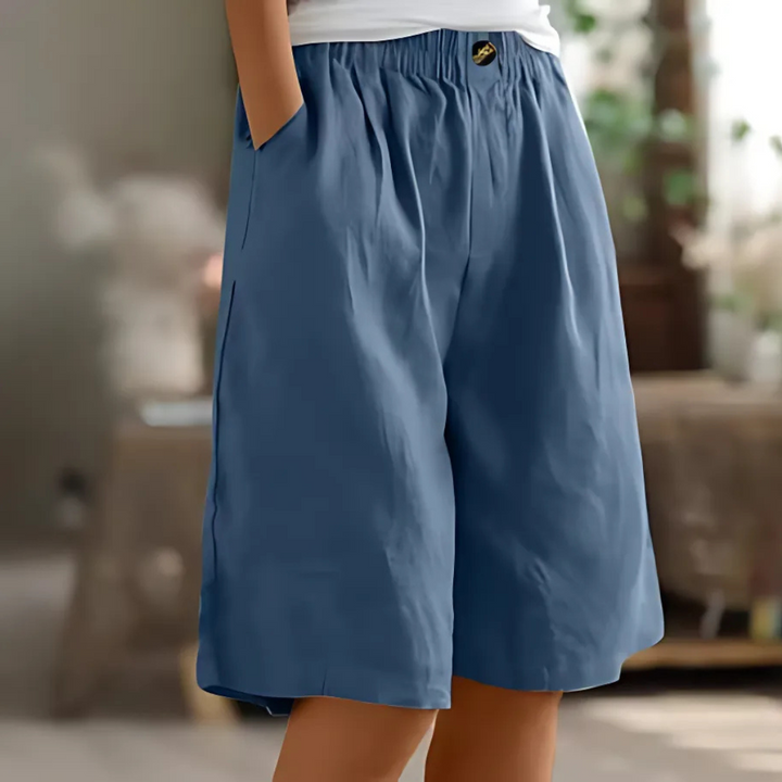 Carina | Women's Elastic Waist Bermuda Shorts