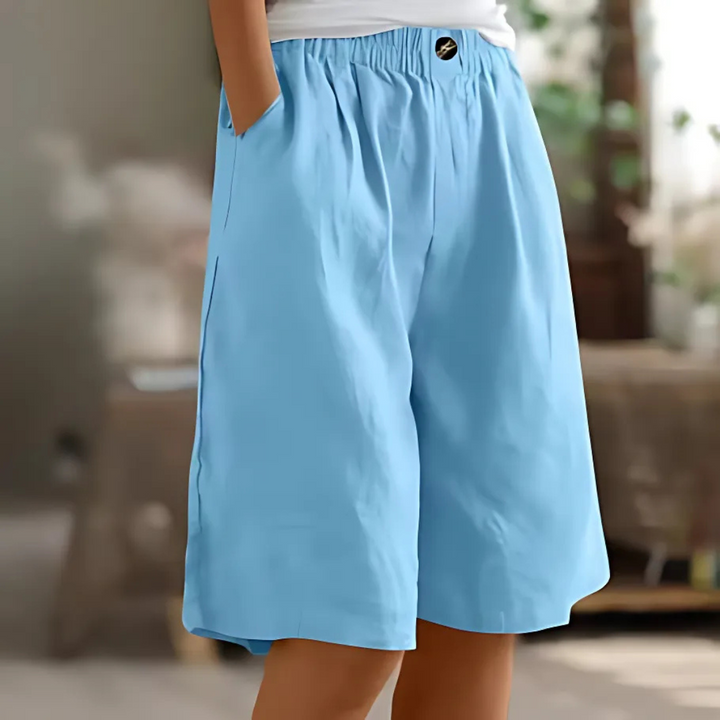 Carina | Women's Elastic Waist Bermuda Shorts