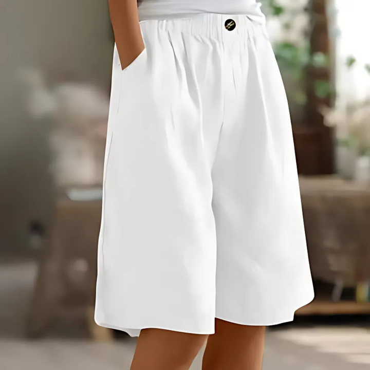 Carina | Women's Elastic Waist Bermuda Shorts