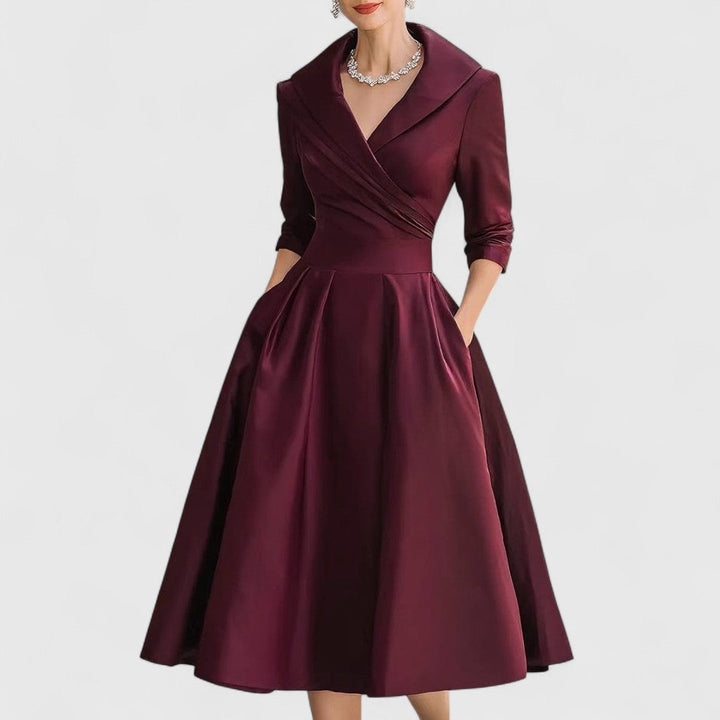 Diana | Women's Elegant Wedding Guest Midi Dress
