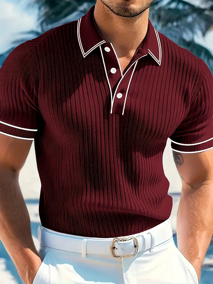Michael | Men's Ribbed Polo Shirt