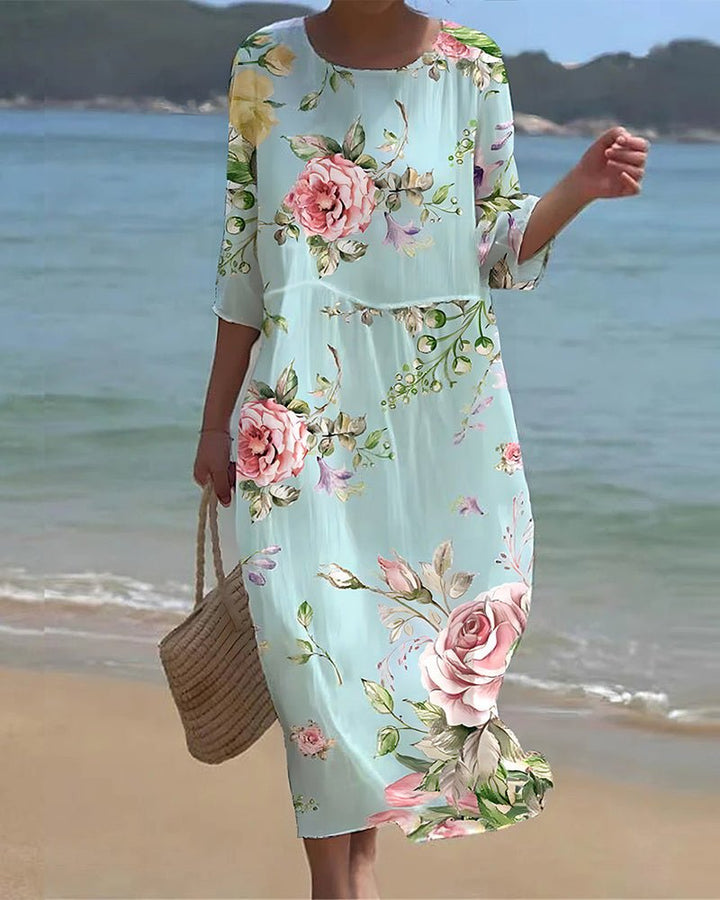 Keely | Women's Floral Midi Dress