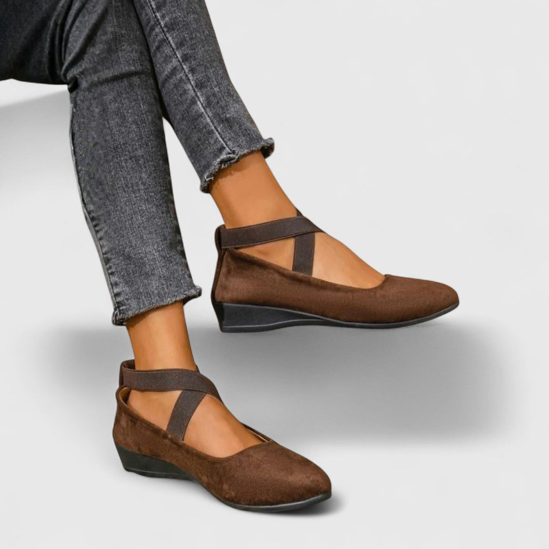 Mara | Women’s Orthopedic Mary Jane Shoes with Crisscross Straps