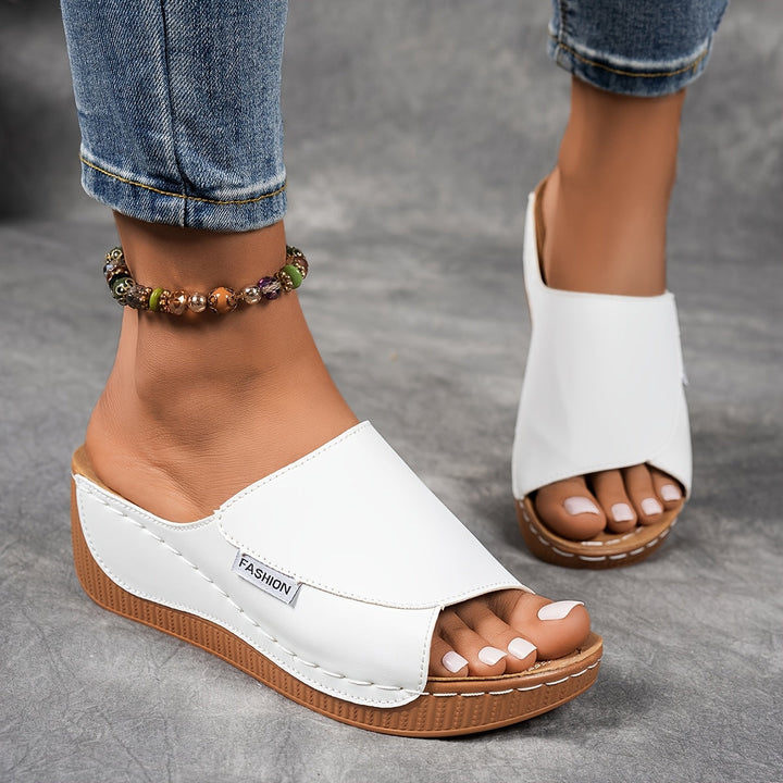 Shanna | Women's Comfortable Wedge Slide Sandals