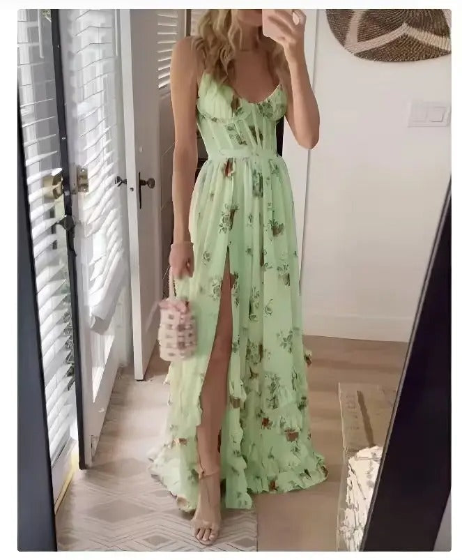 Trixina | Women's Floral Dress with Flowy Romantic Fit
