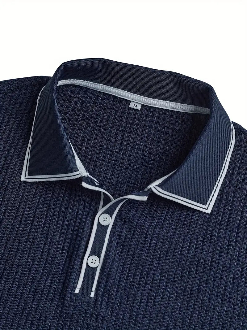 Michael | Men's Ribbed Polo Shirt
