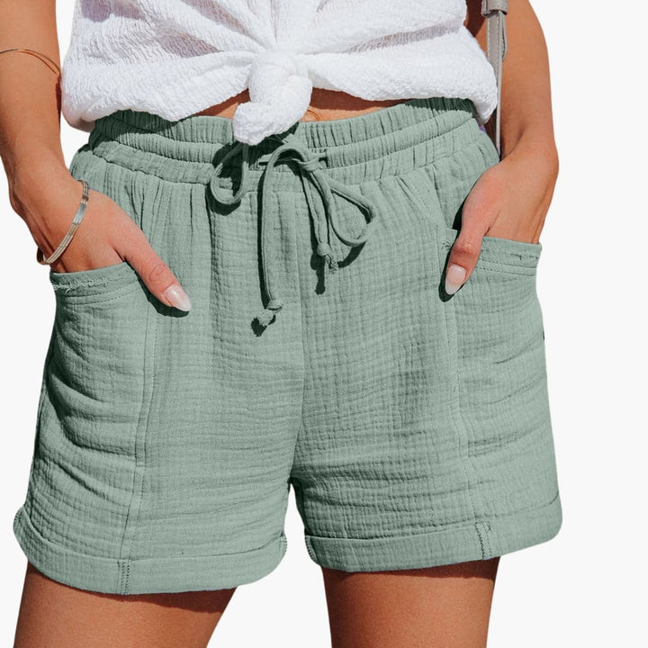 Lila | Women's Summer Drawstring Pocket Shorts