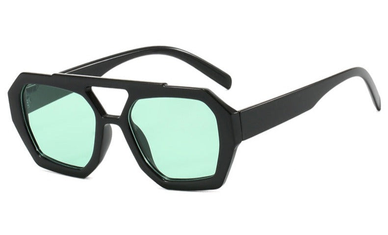 Avery | Women's Geometric Square Sunglasses with Color Tinted Lenses