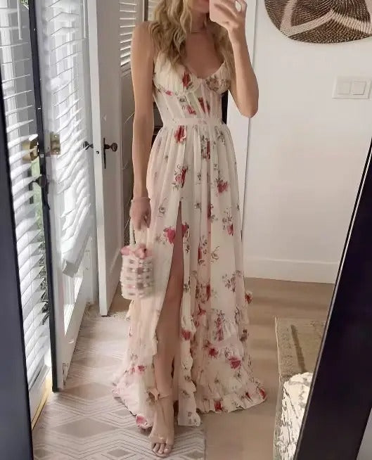 Trixina | Women's Floral Dress with Flowy Romantic Fit