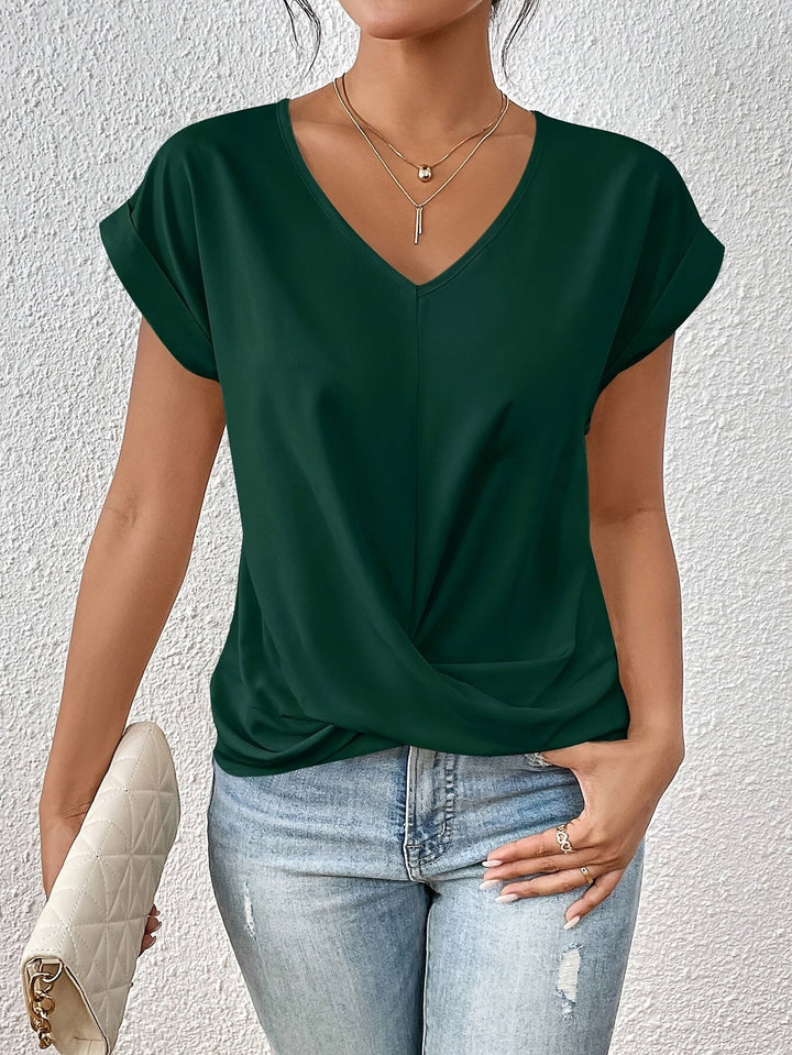 Ines | Women's V Neck Wrap Top
