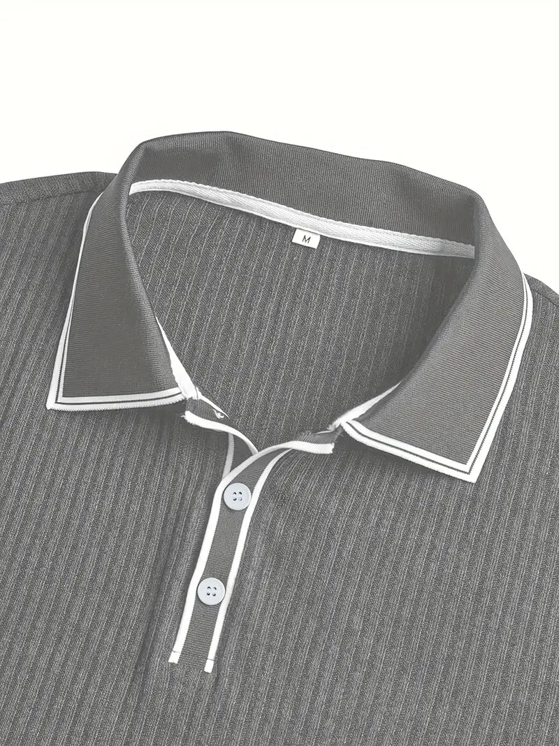 Michael | Men's Ribbed Polo Shirt