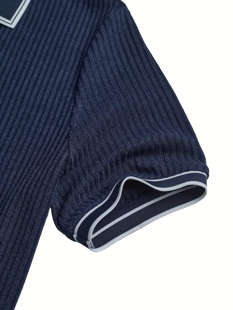 Michael | Men's Ribbed Polo Shirt