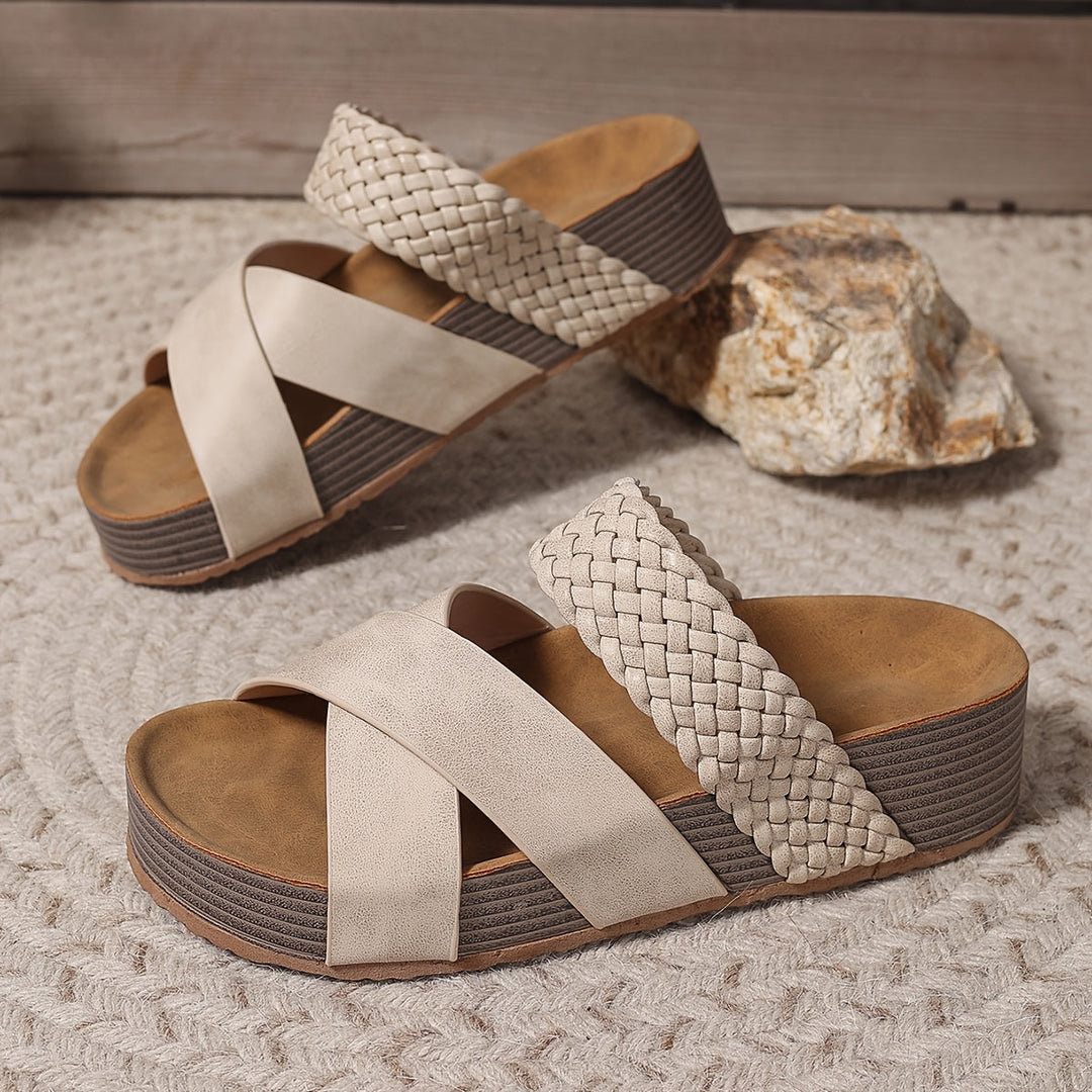 Leah | Women's Comfortable Platform Slide Sandals