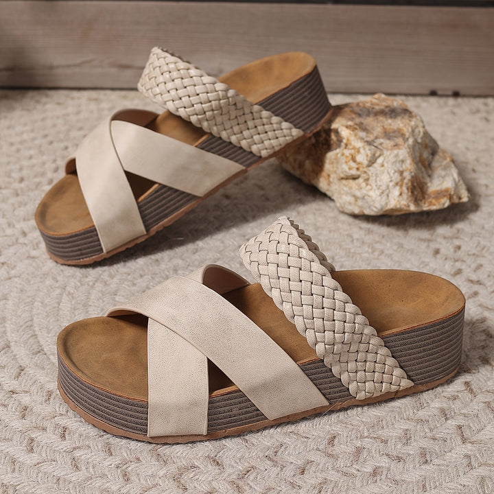 Leah | Women's Comfortable Platform Slide Sandals