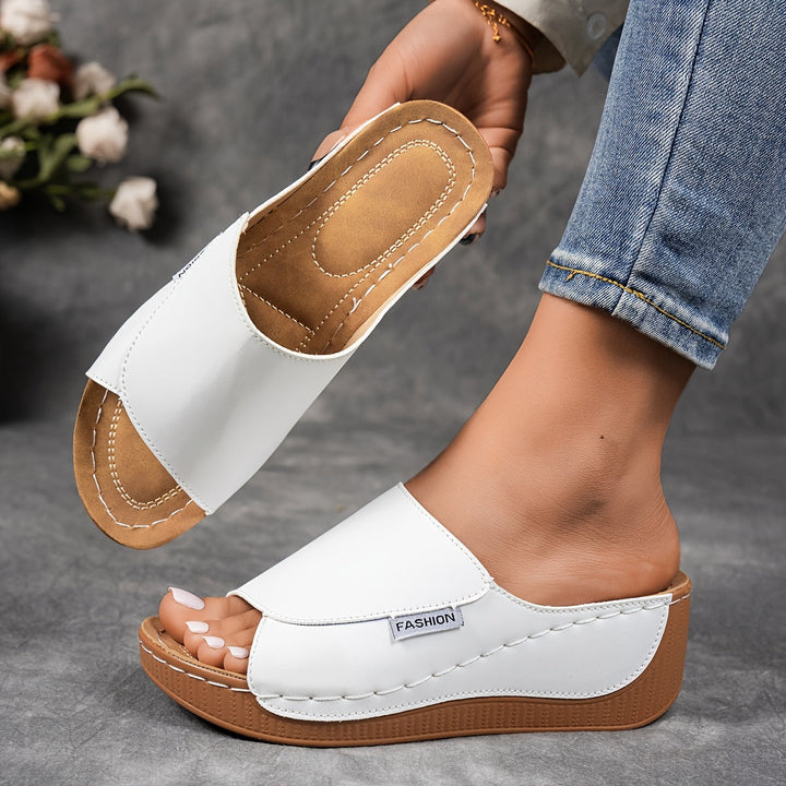 Shanna | Women's Comfortable Wedge Slide Sandals