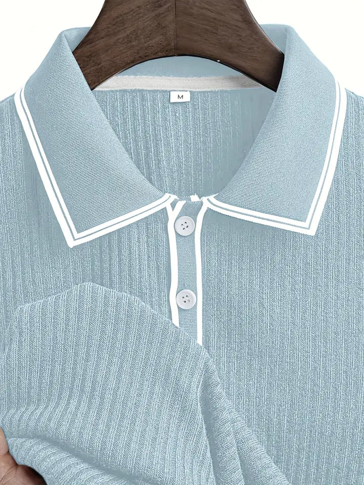 Michael | Men's Ribbed Polo Shirt
