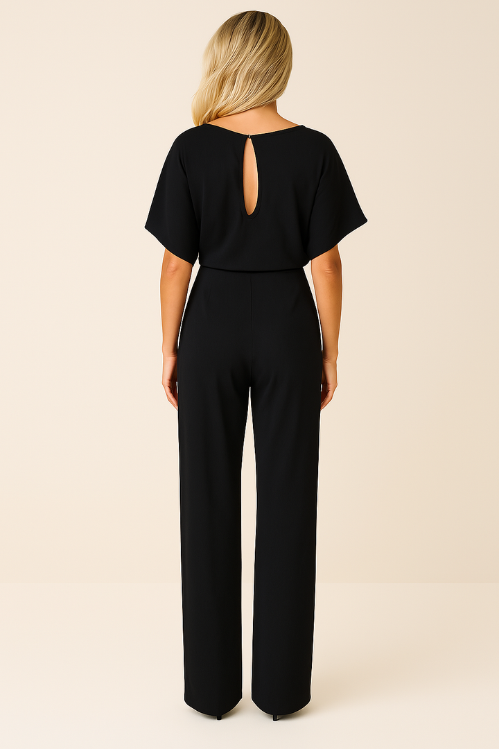 Ella | Women's Tie Waist Wide Leg Jumpsuit