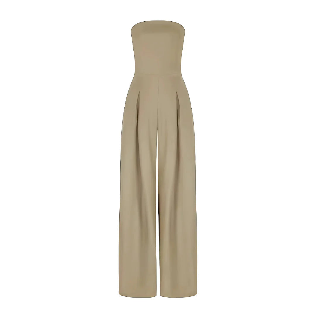 Amber | Women's Strapless Wide Leg Jumpsuit