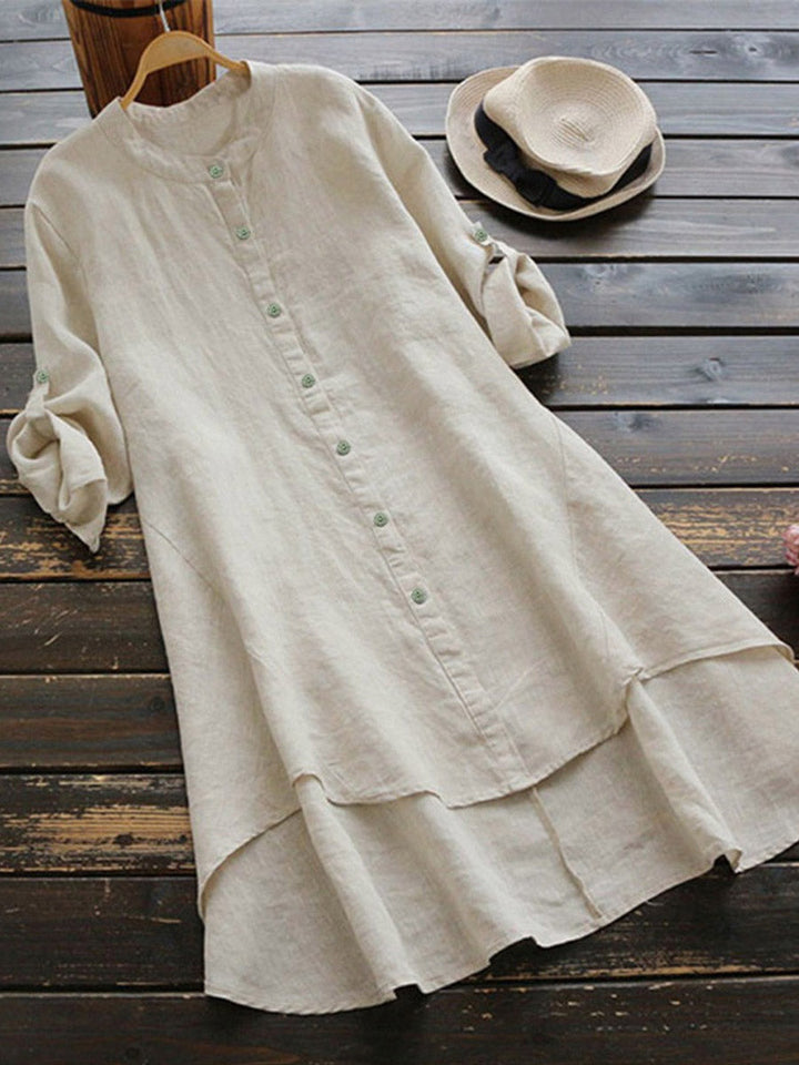 Amanda | Women's Button Front Midi Dress