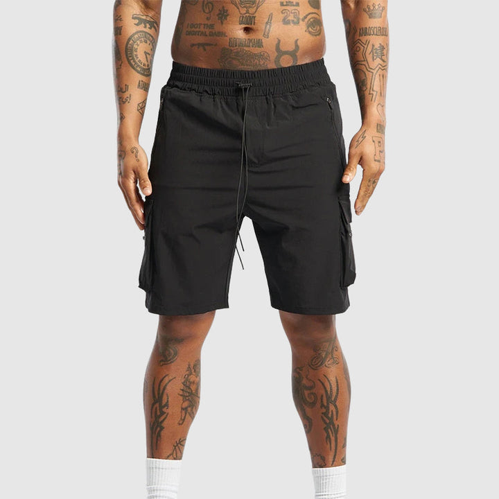 Mason | Men's Elastic Waist Drawstring Cargo Shorts