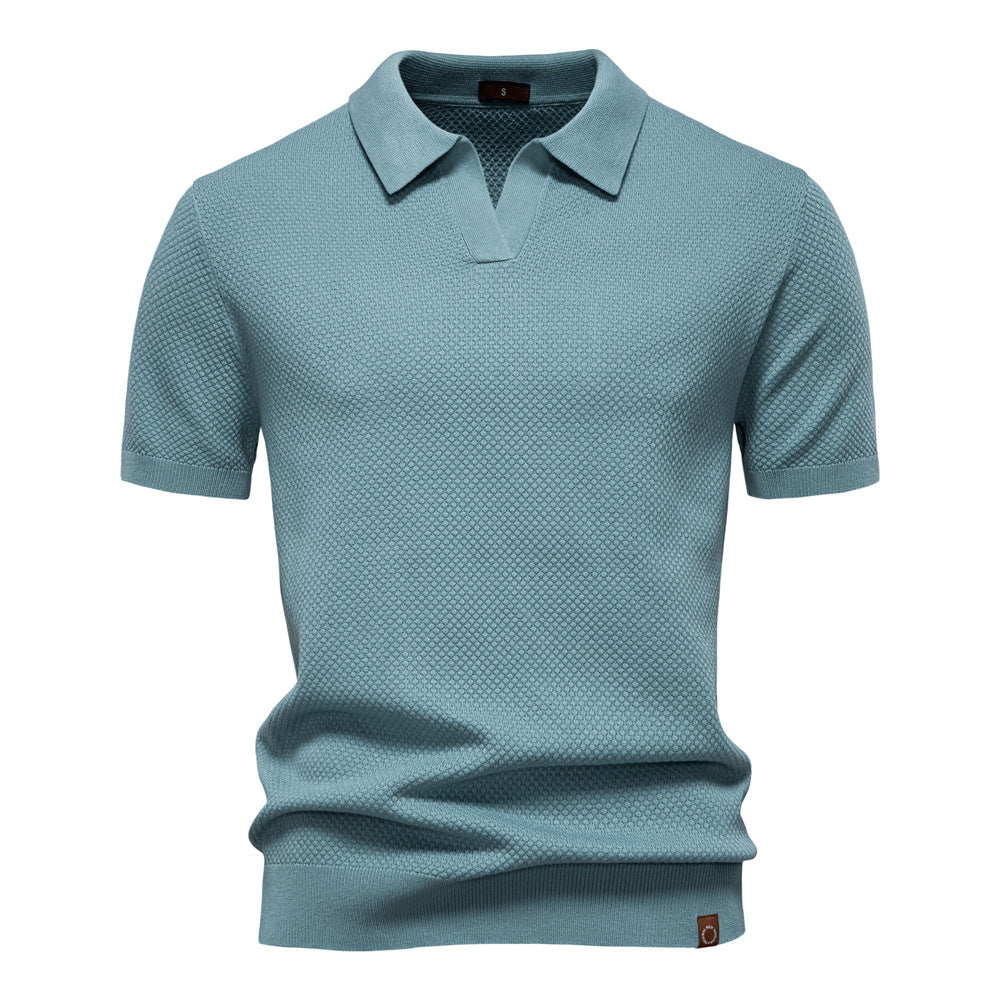 John | Men's Textured Collared Polo