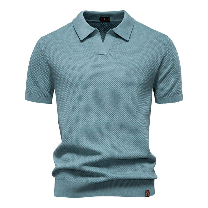 John | Men's Textured Collared Polo