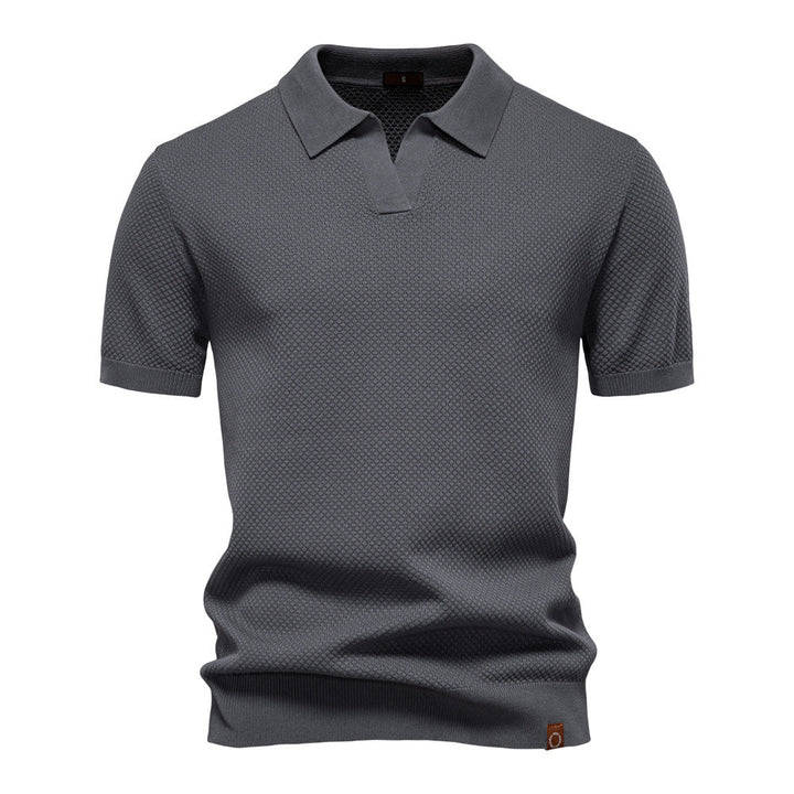 John | Men's Textured Collared Polo