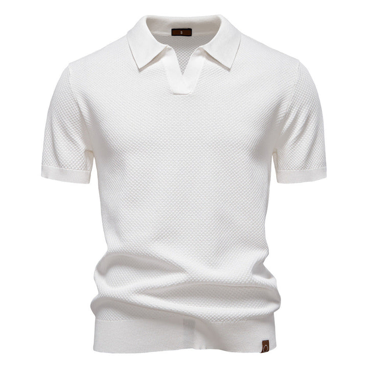 John | Men's Textured Collared Polo