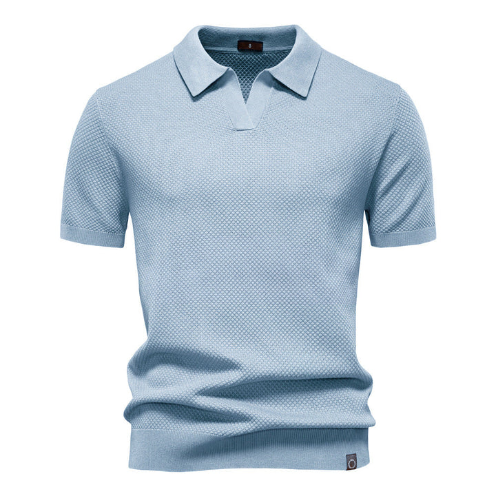 John | Men's Textured Collared Polo