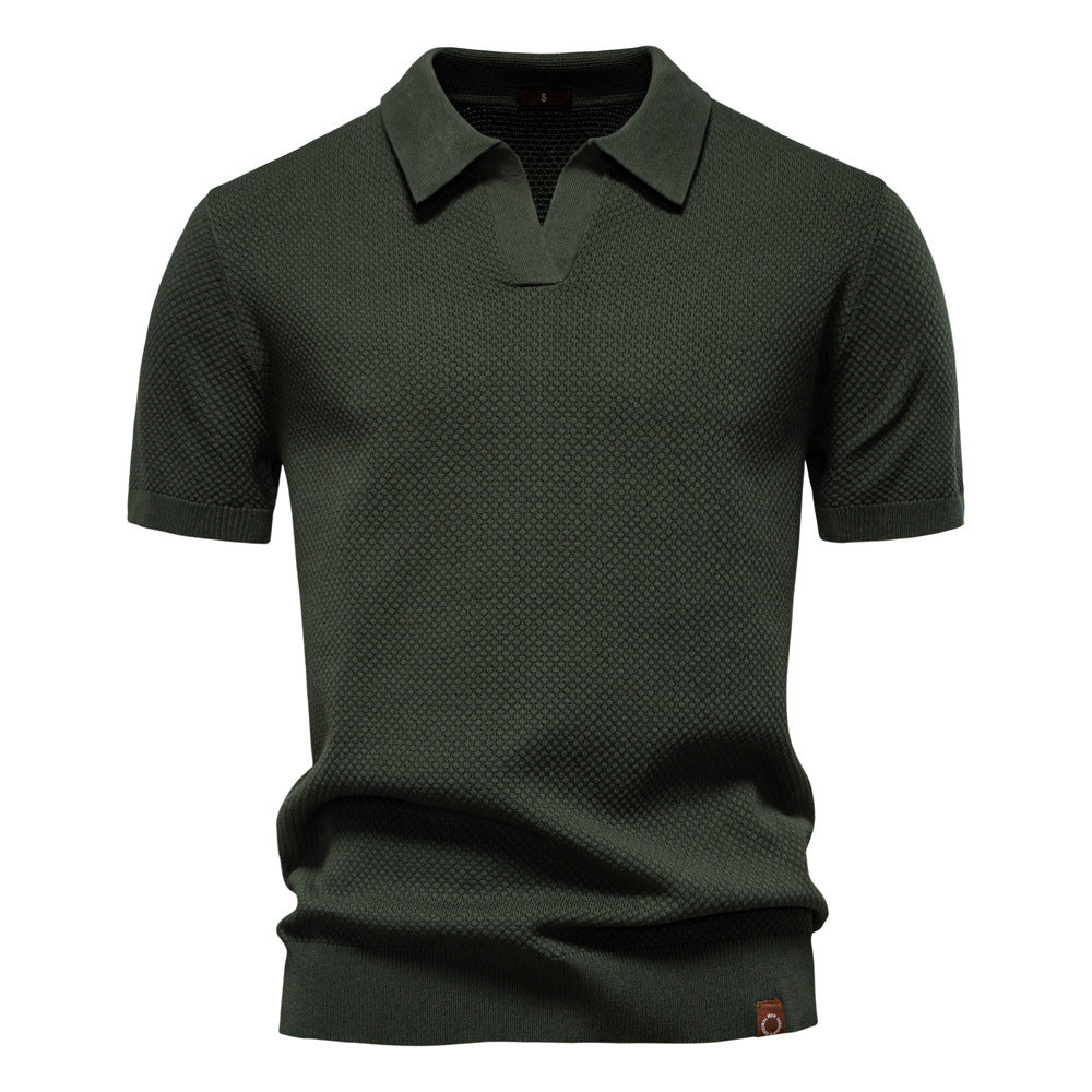 John | Men's Textured Collared Polo