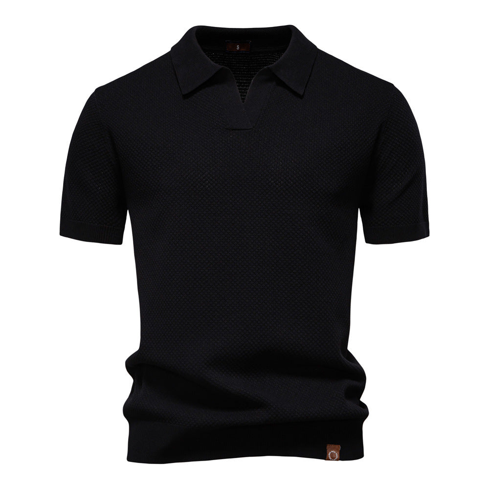 John | Men's Textured Collared Polo