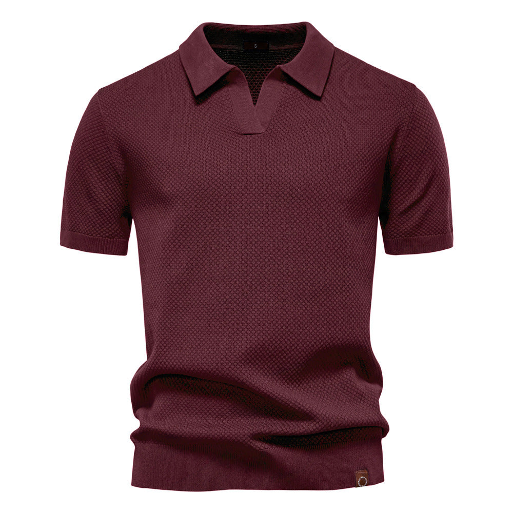 John | Men's Textured Collared Polo