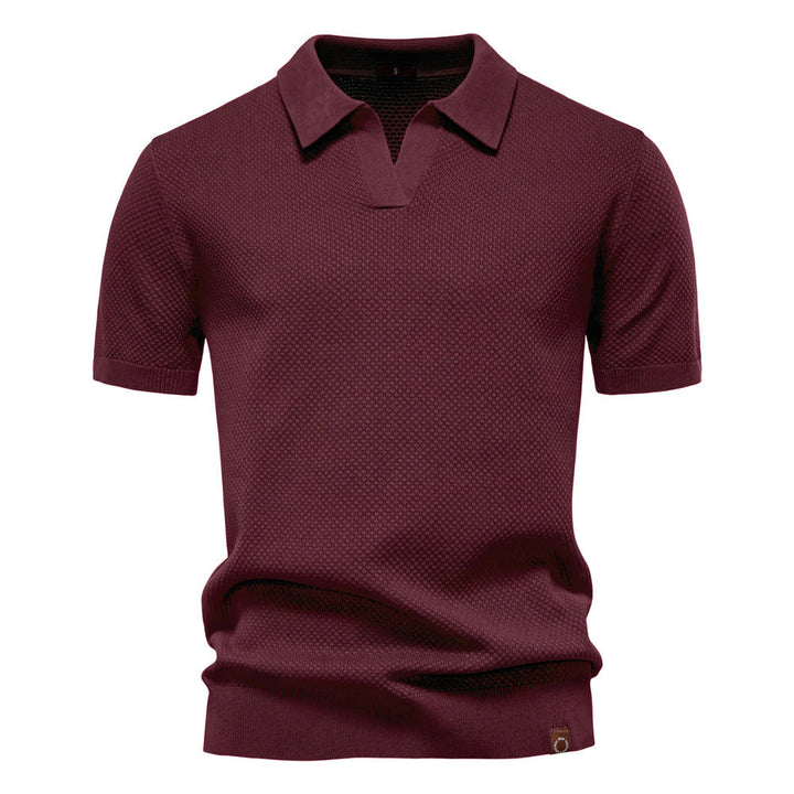 John | Men's Textured Collared Polo