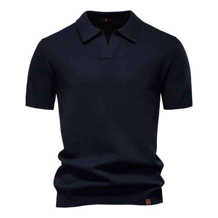John | Men's Textured Collared Polo