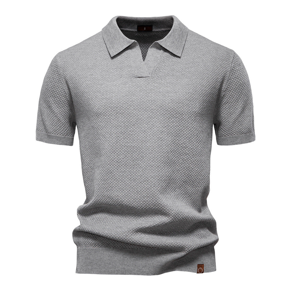 John | Men's Textured Collared Polo