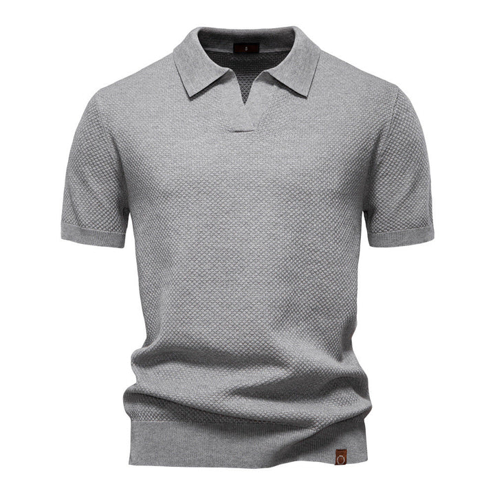 John | Men's Textured Collared Polo