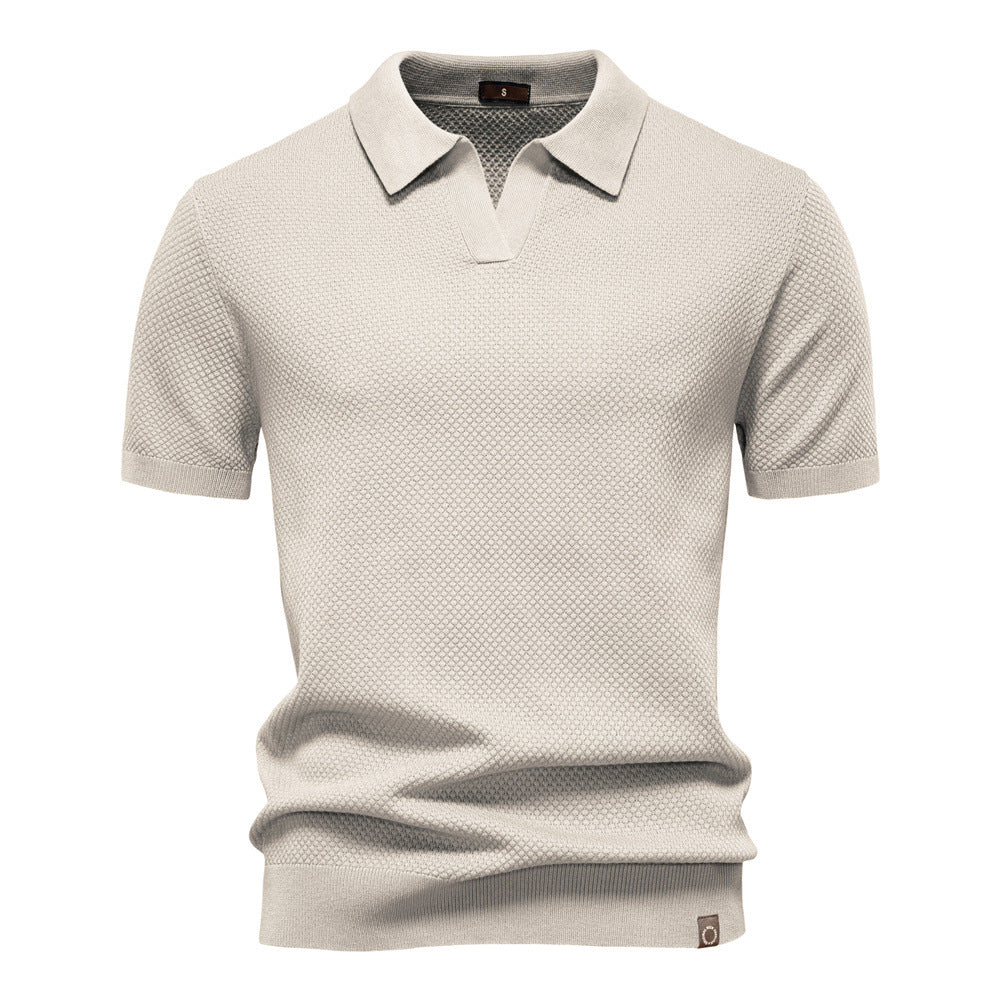 John | Men's Textured Collared Polo