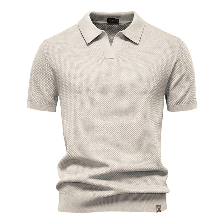 John | Men's Textured Collared Polo