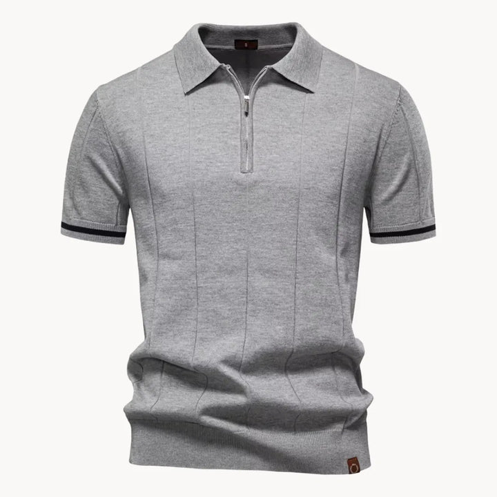 Gelo | Men's Half Zip Knit Polo Shirt