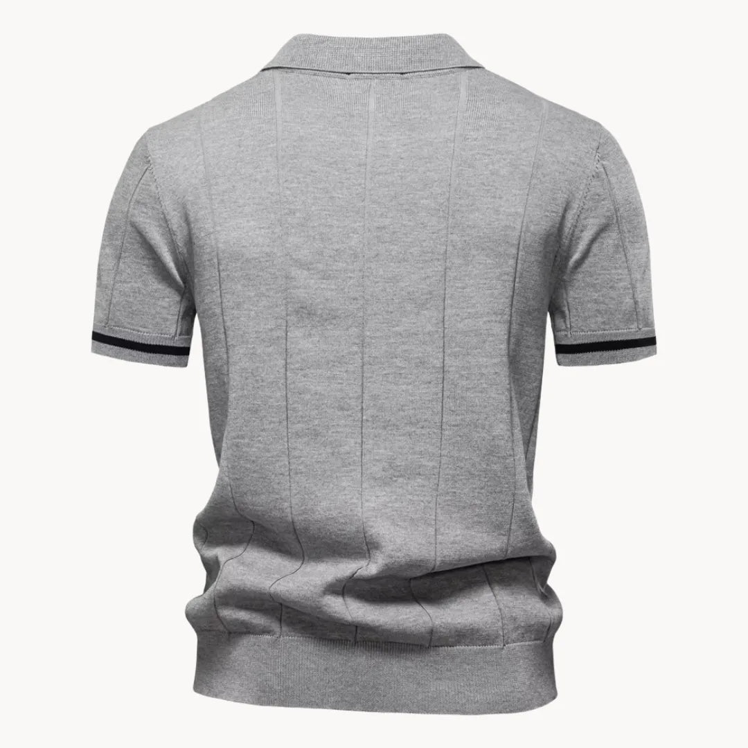 Gelo | Men's Half Zip Knit Polo Shirt
