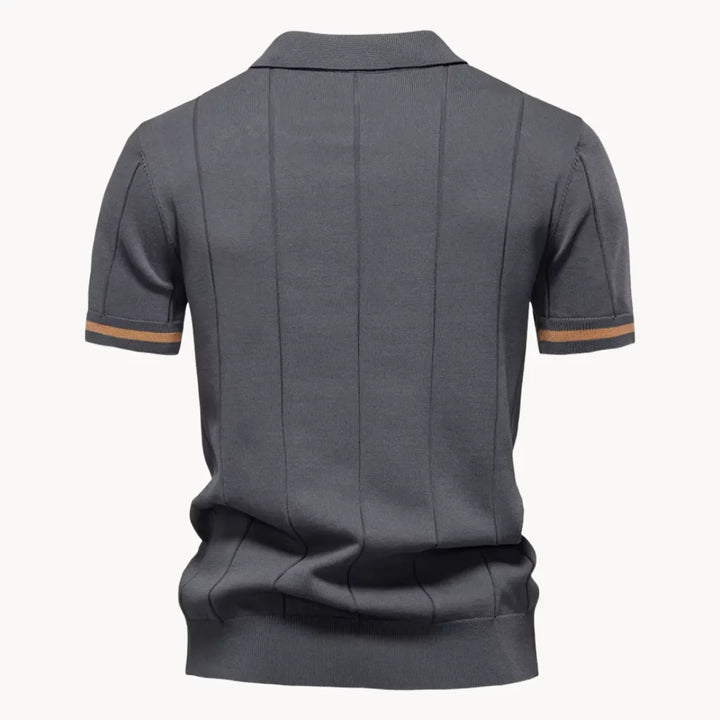 Gelo | Men's Half Zip Knit Polo Shirt