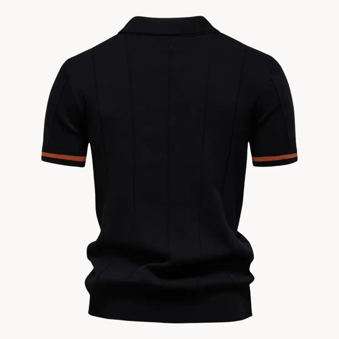 Gelo | Men's Half Zip Knit Polo Shirt