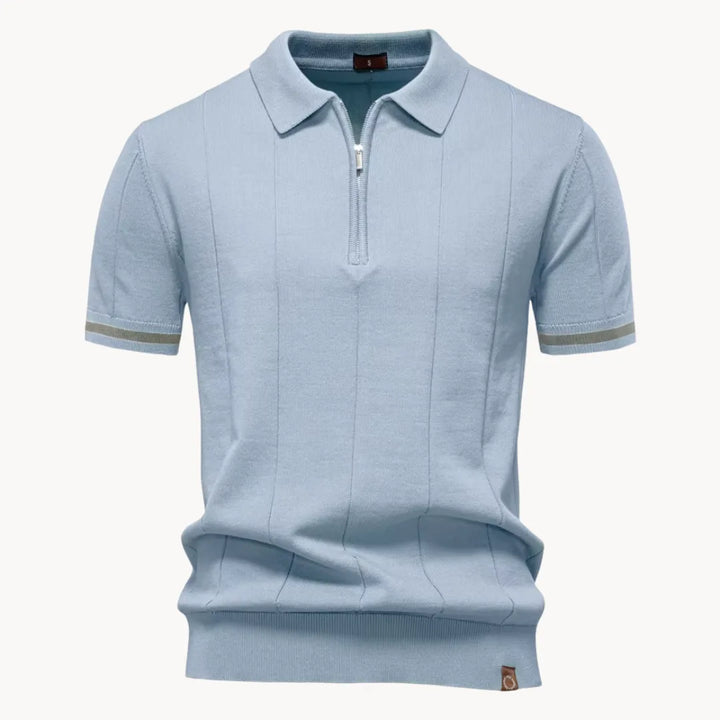 Gelo | Men's Half Zip Knit Polo Shirt
