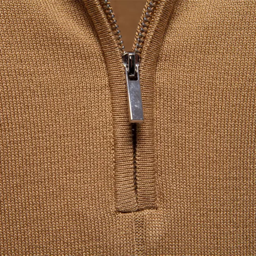 Gelo | Men's Half Zip Knit Polo Shirt