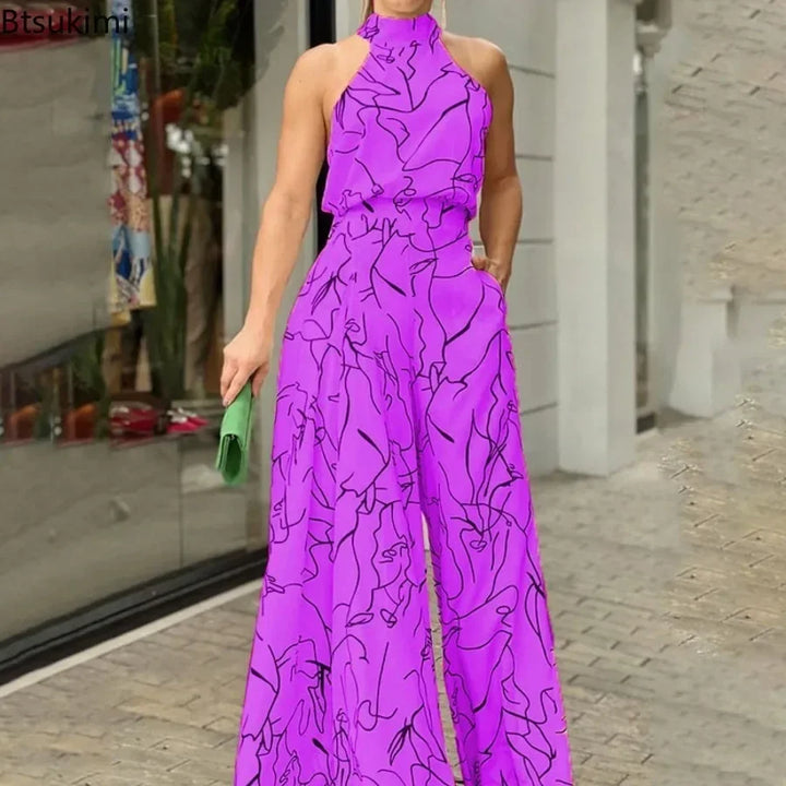 Else | Women's Halter Wide Leg Jumpsuit