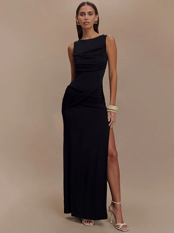 Gretchen | Women's Draped Maxi Dress